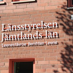 Väggskylt Länsstyrelsen Jämtlands län